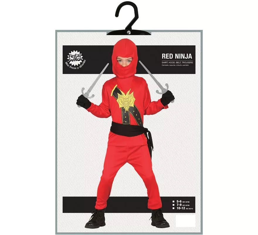 Translation missing: it.Disfraz de Ninja rojo para niño