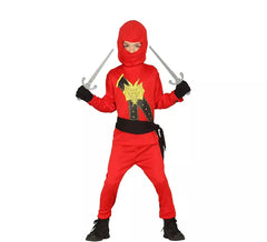 Costume da ninja rosso per ragazzo