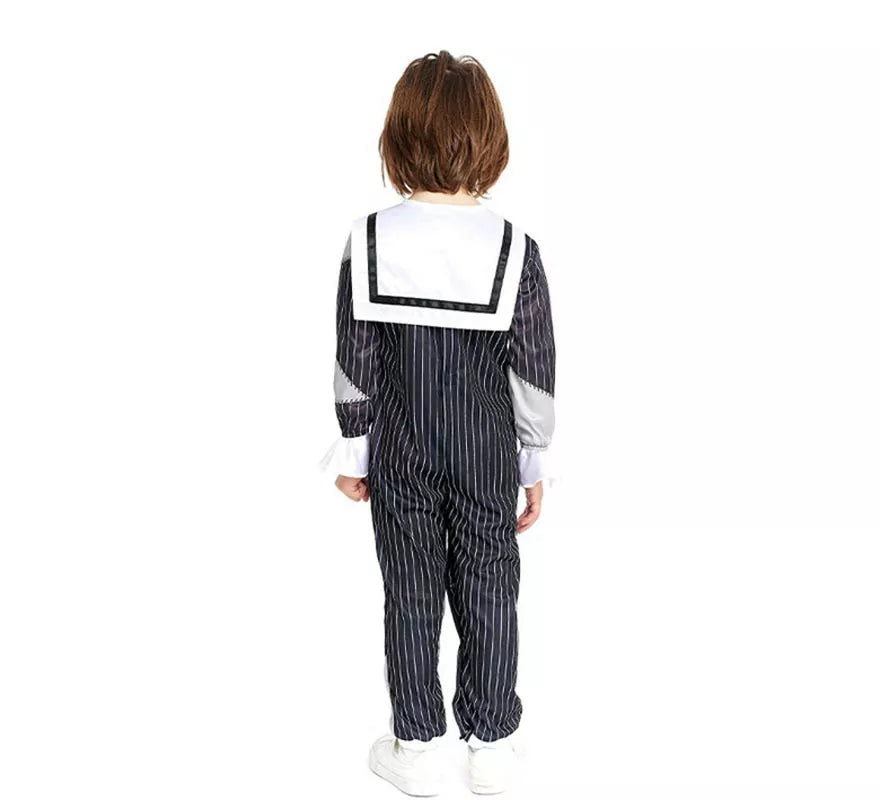 Translation missing: it.Disfraz de Niño Tenebroso a rayas para bebé y niño