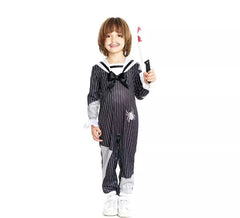 Costume da bambino spaventoso a righe per neonato e bambino
