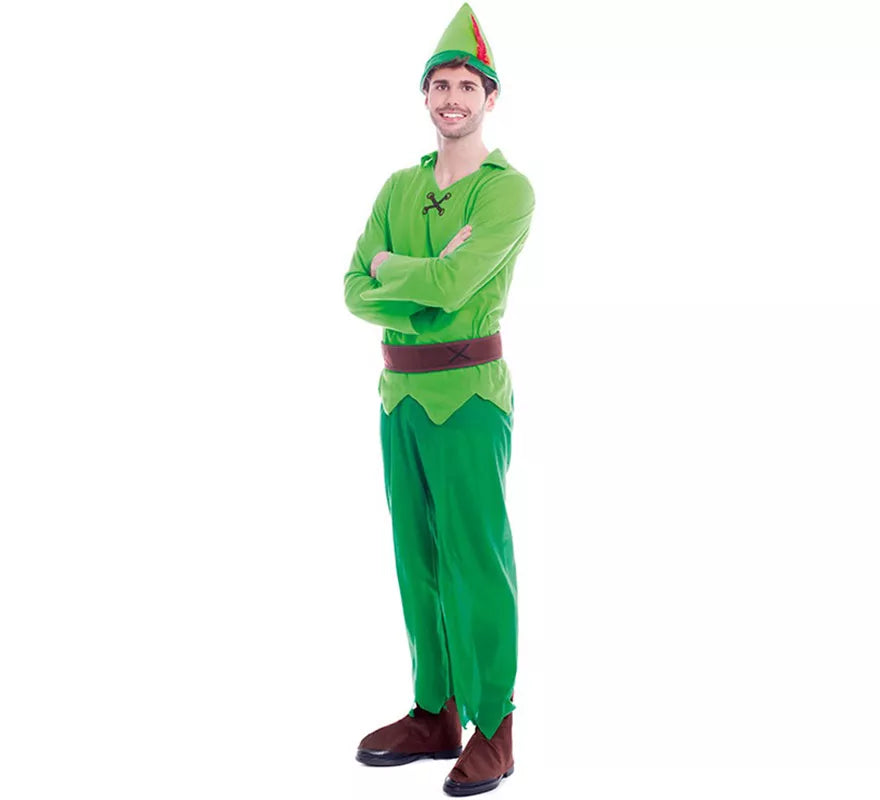Translation missing: it.Disfraz de Niño Volador Verde para hombre