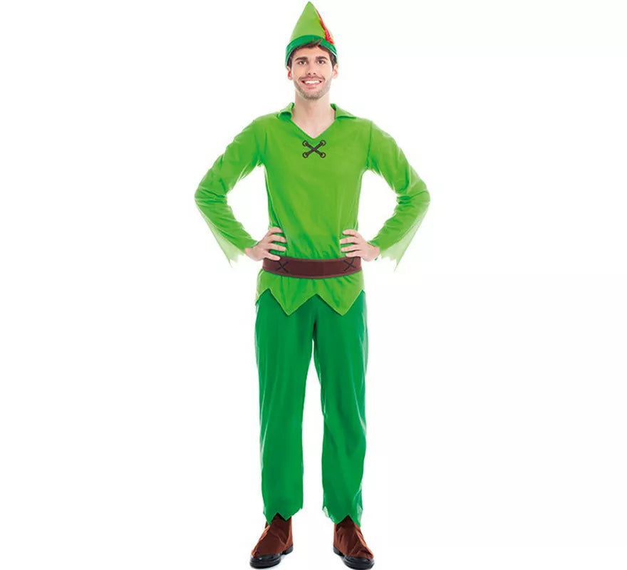 Translation missing: it.Disfraz de Niño Volador Verde para hombre