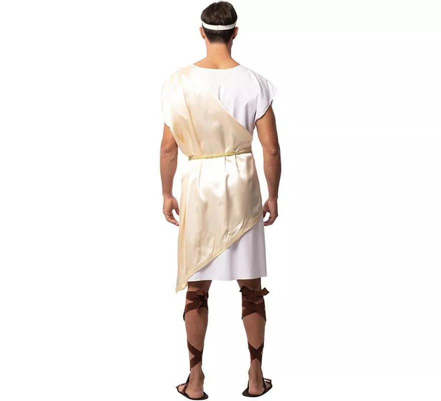 Disfraz de Noble Romano beige deluxe para hombre