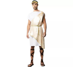Costume da nobile romano deluxe beige per uomo