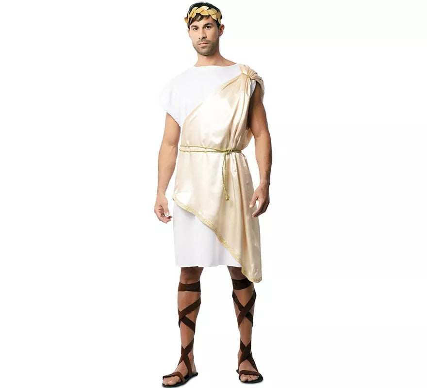 Translation missing: it.Disfraz de Noble Romano beige deluxe para hombre