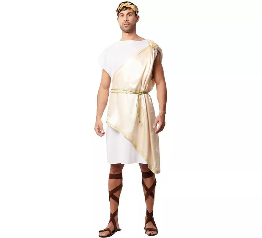 Translation missing: it.Disfraz de Noble Romano beige deluxe para hombre