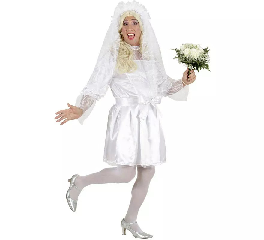 Translation missing: it.Disfraz de Novia blanca para hombre