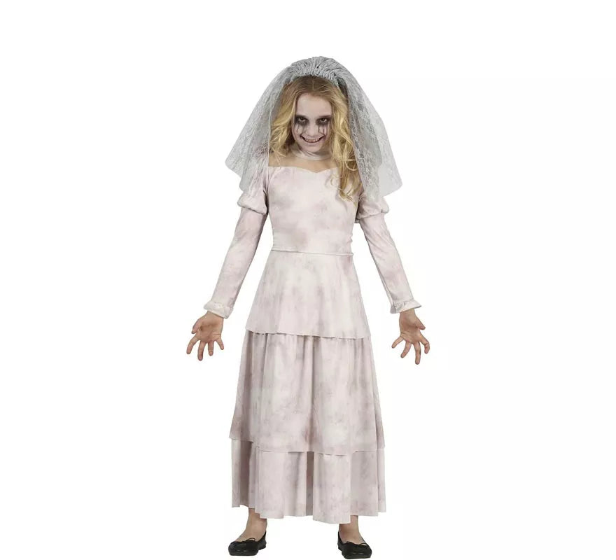 Translation missing: it.Disfraz de Novia Fantasma Triste para niña