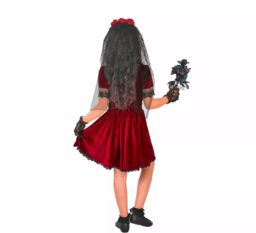 Translation missing: it.Disfraz de Novia Vampiresa Gótica para niña