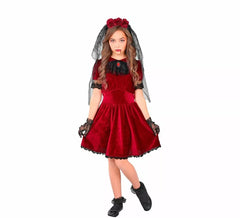 Costume da Sposa Vampira Gotica per bambina