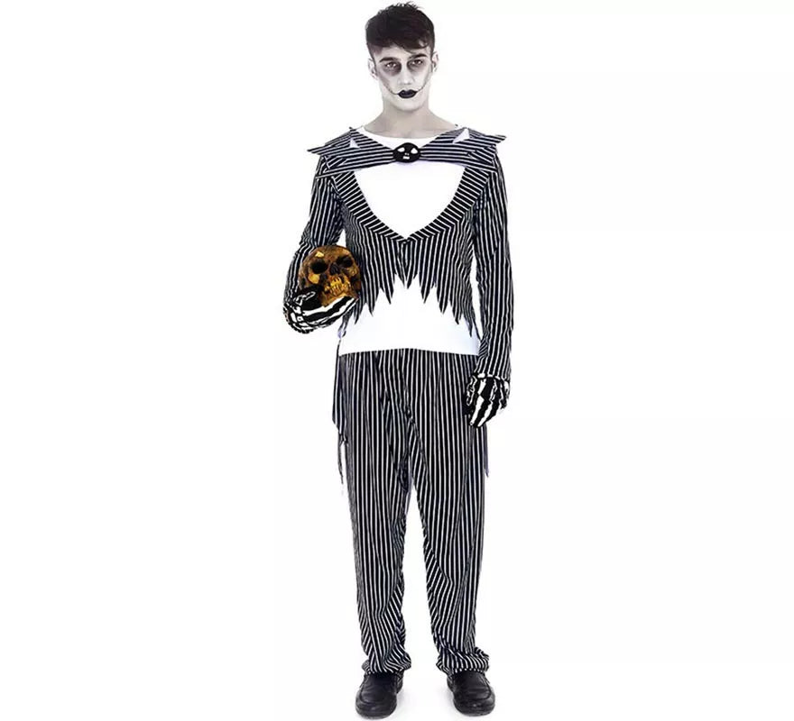 Translation missing: it.Disfraz de Novio Halloween a rayas para hombre