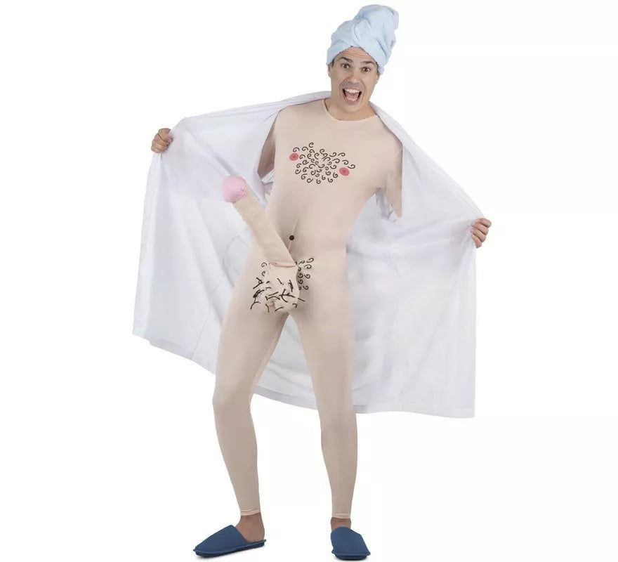 Translation missing: it.Disfraz de Nudista en bata para hombre
