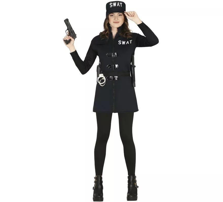 Translation missing: es.Disfraz de Oficial Swat con falda para adolescente