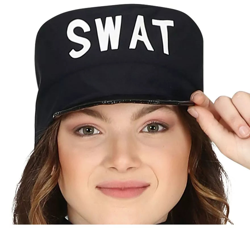 Translation missing: it.Disfraz de Oficial Swat con falda para adolescente