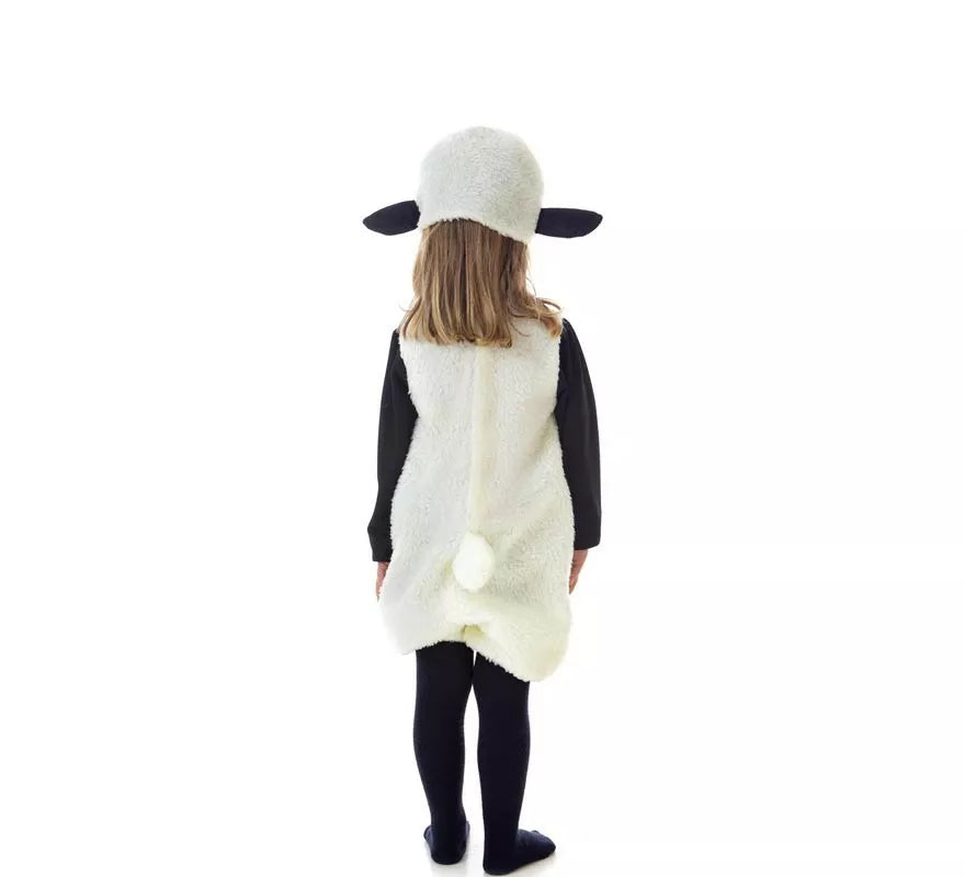 Translation missing: es.Disfraz de Oveja blanca con capucha para niños