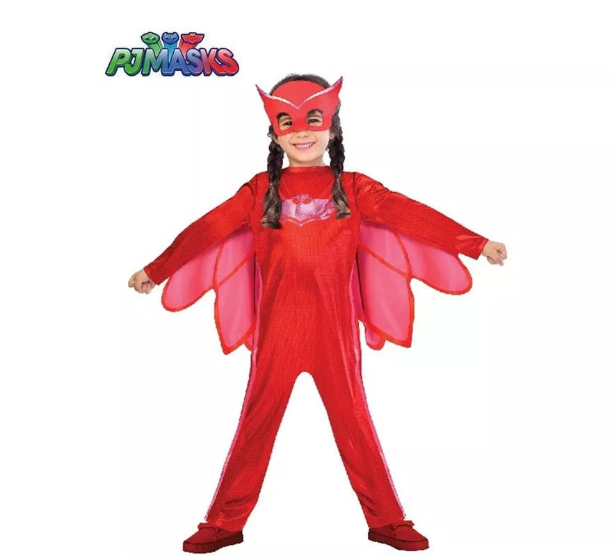 Translation missing: it.Disfraz de Owlette Roja de Pj Masks para niña
