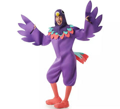 Costume da uccello ara viola per uomo