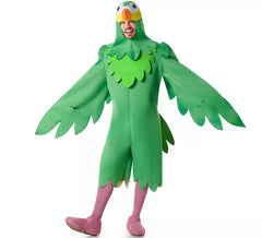 Costume da pappagallo verde per uomo