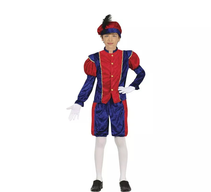 Translation missing: it.Disfraz de Paje blaugrana elegante para niño