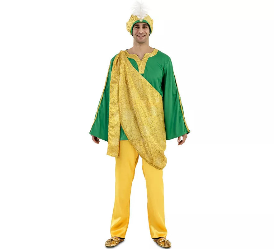 Translation missing: it.Disfraz de Paje Real Amarillo para hombre