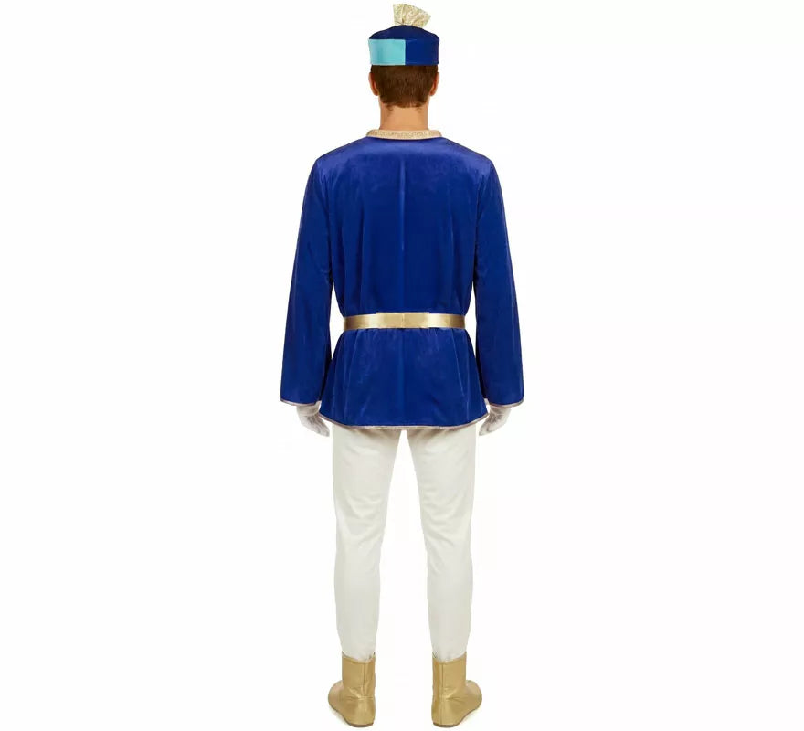 Translation missing: it.Disfraz de Paje Real azul para hombre
