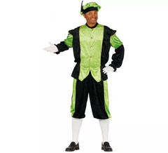Disfraz de Paje Verde y Negro para hombre