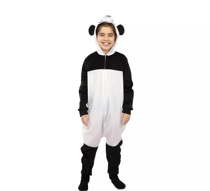Translation missing: it.Disfraz de Panda Kugurumi con capucha y orejas para niños
