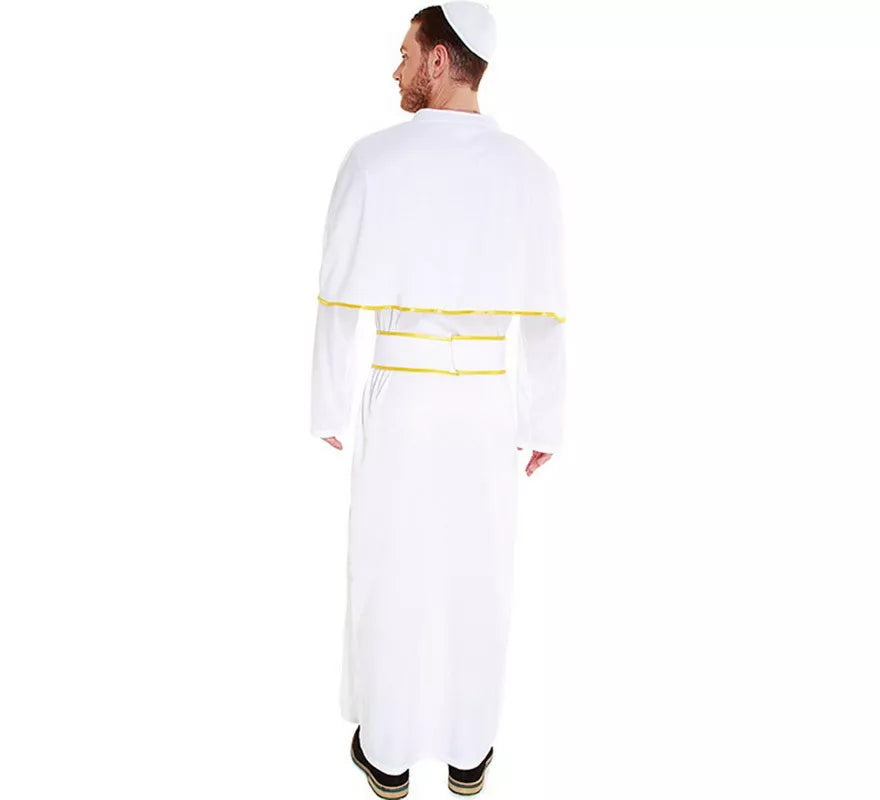 Translation missing: it.Disfraz de Papa Blanco y Dorado para hombre
