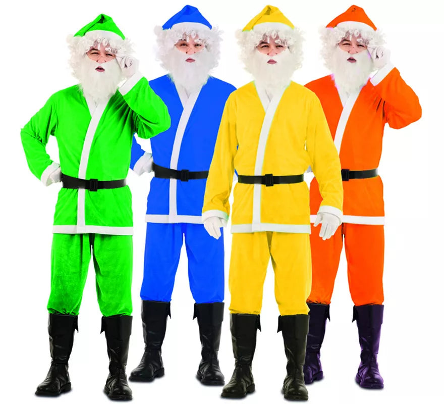 Translation missing: it.Disfraz de Papa Noel Amarillo para hombre