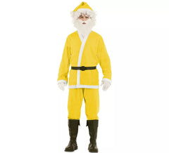 Costume da Babbo Natale giallo per uomo