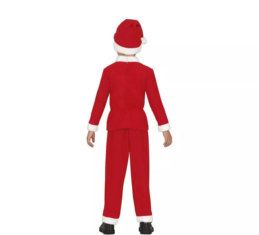 Translation missing: it.Disfraz de Papá Noel clásico con gorro y cinturón para niño
