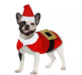 Disfraz de Papá Noel con cinturón para perro