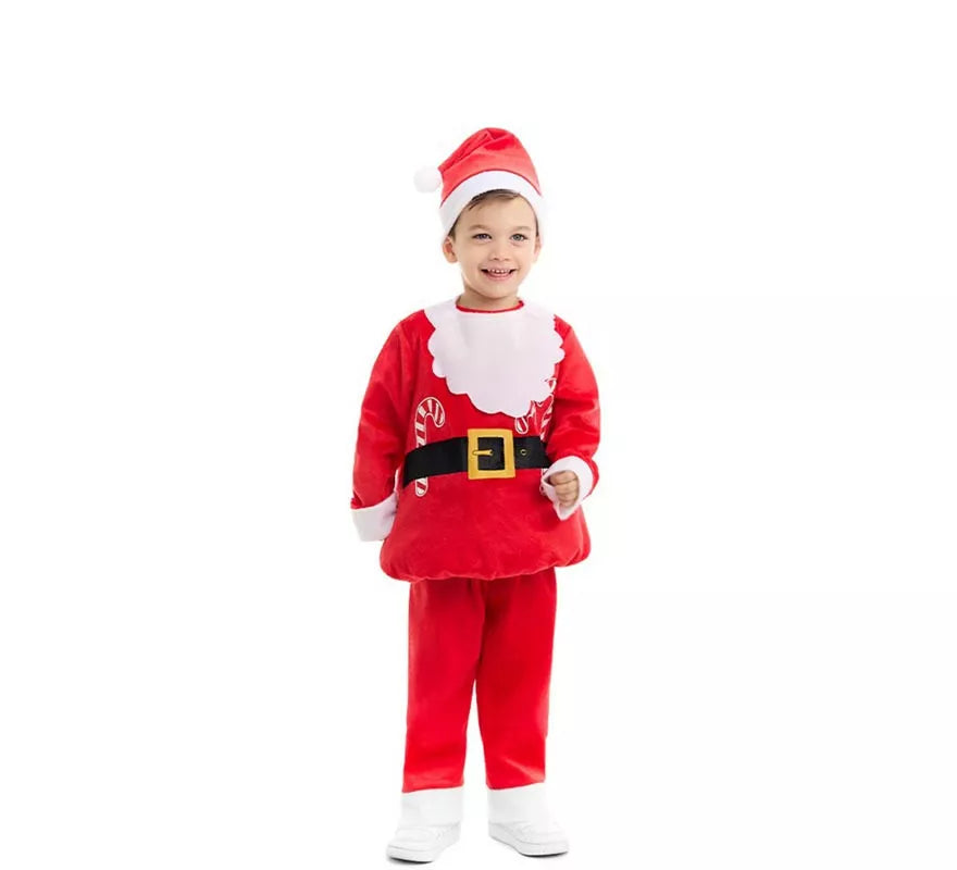 Translation missing: es.Disfraz de Papá Noel con gorro para bebé y niño