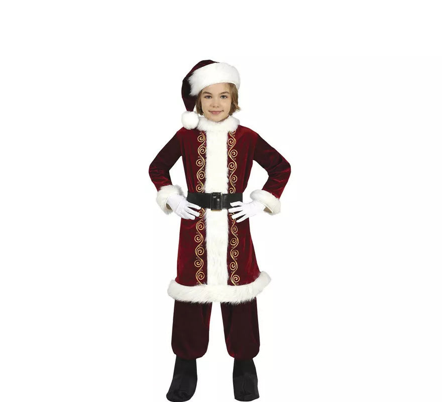 Translation missing: it.Disfraz de Papá Noel Largo para niño