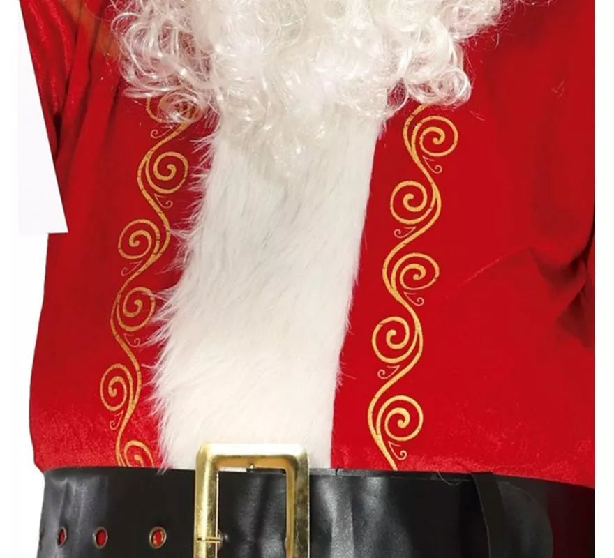 Translation missing: it.Disfraz de Papá Noel rojo tradicional con gorro para hombre