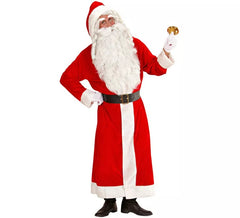 Costume da Babbo Natale in velluto super deluxe da uomo