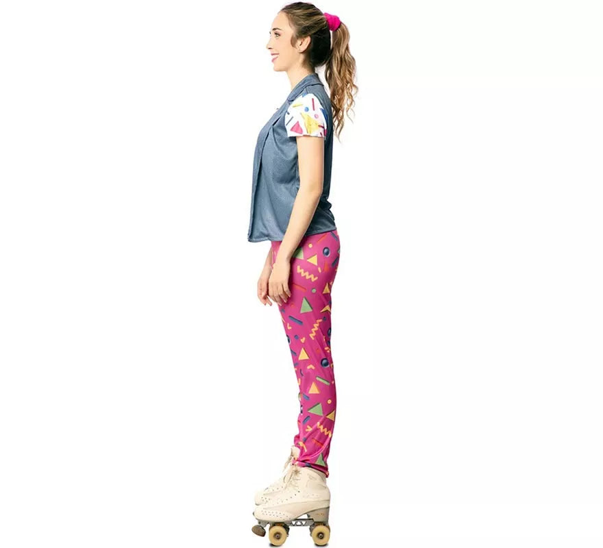 Translation missing: it.Disfraz de Patinadora de los años 90 con chaleco para mujer