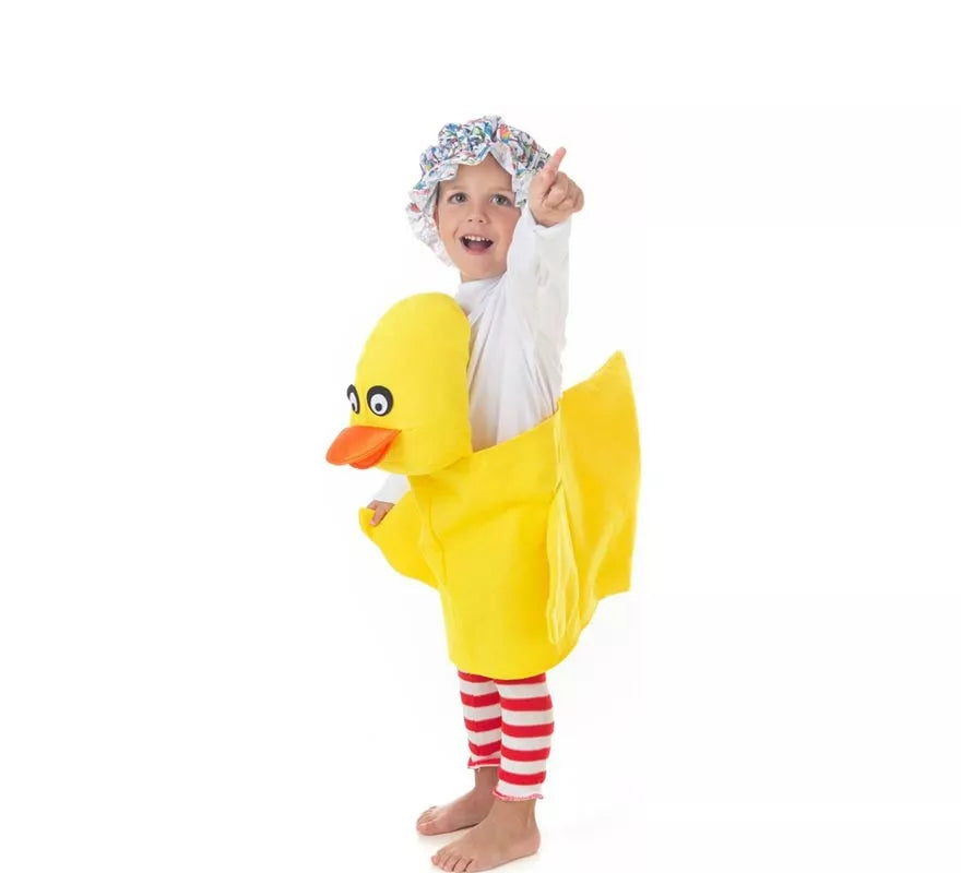 Translation missing: it.Disfraz de Patito amarillo con tirantes para niños