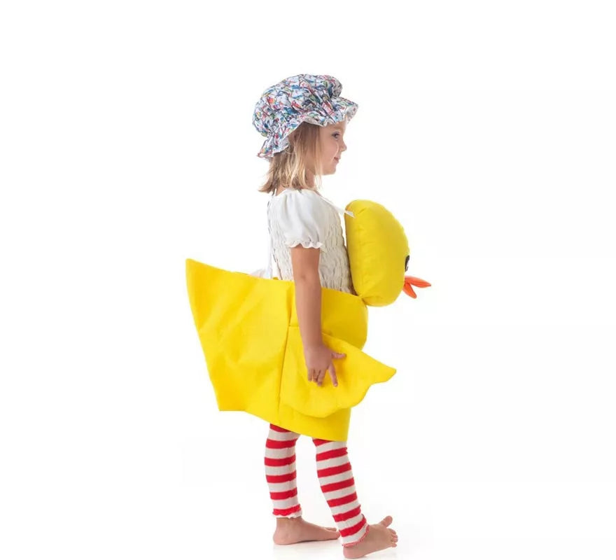 Disfraz de Patito amarillo con tirantes para niños