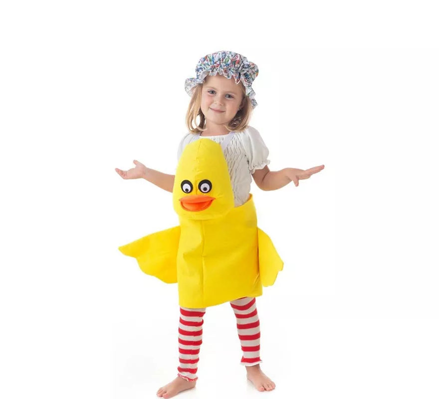 Translation missing: it.Disfraz de Patito amarillo con tirantes para niños