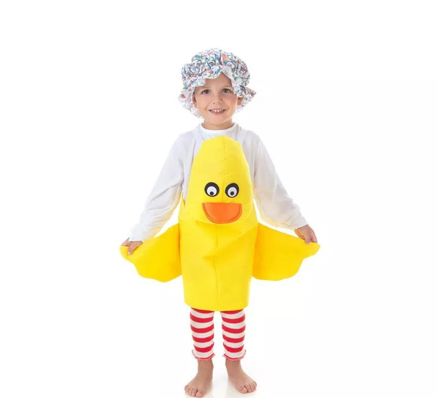 Translation missing: es.Disfraz de Patito amarillo con tirantes para niños