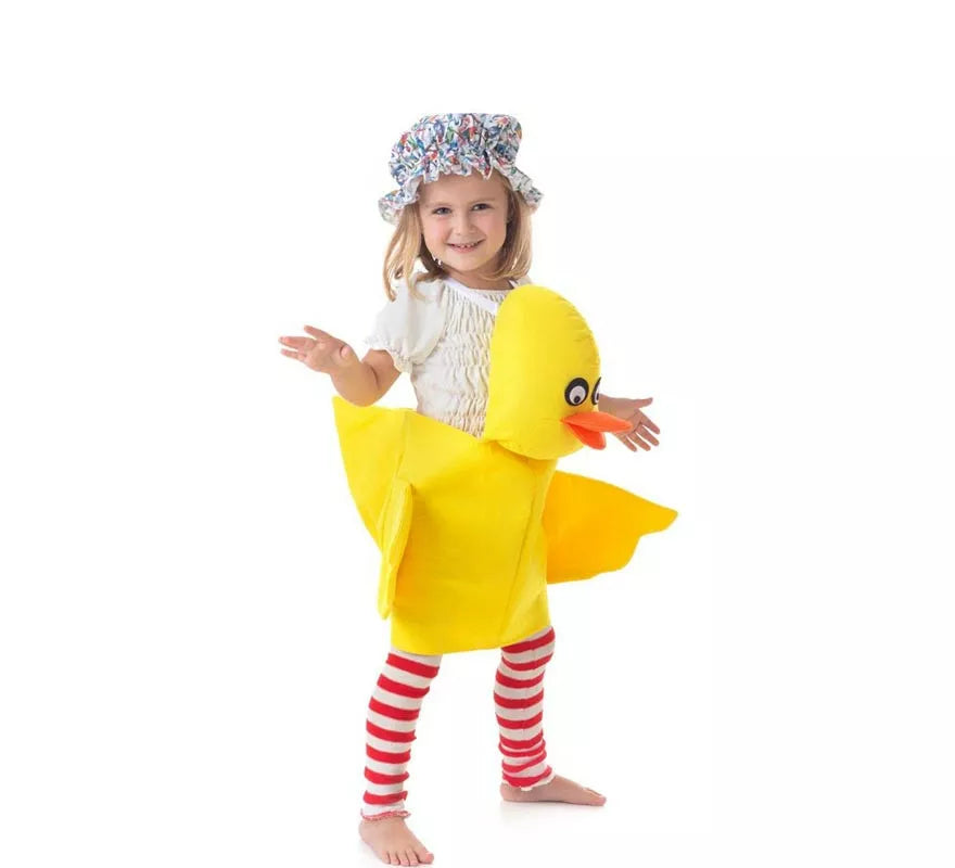 Translation missing: it.Disfraz de Patito amarillo con tirantes para niños