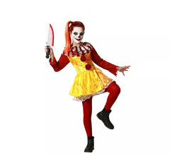 Costume da Clown giallo per bambina