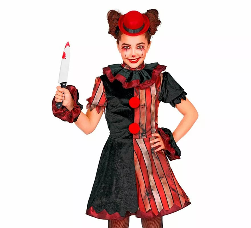 Translation missing: it.Disfraz de Payasa Asesina de Terror para niña