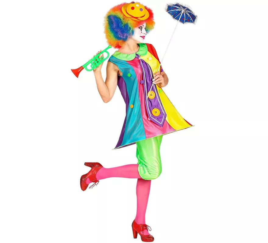 Translation missing: it.Disfraz de Payasa Colorines para mujer