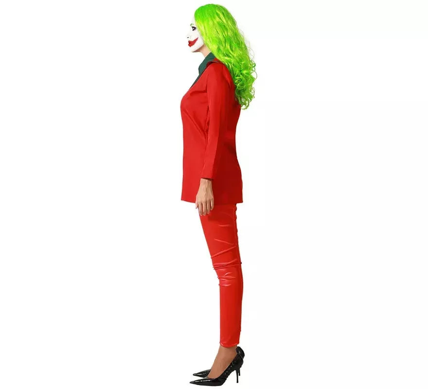 Translation missing: it.Disfraz de Payasa Conflictiva Rojo para mujer
