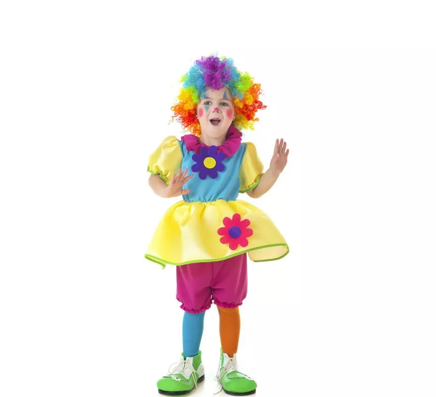 Disfraz de Payasa de Circo para niña