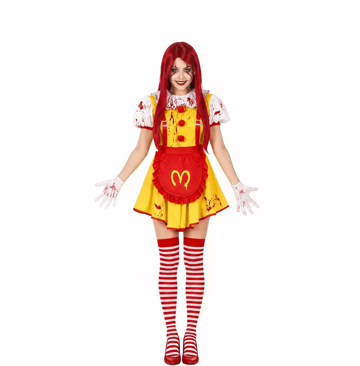 Translation missing: it.Disfraz de Payasa de Hamburguesa Asesina para mujer