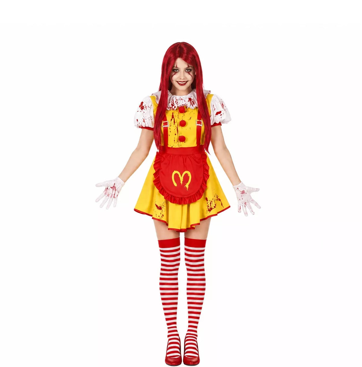 Translation missing: it.Disfraz de Payasa de Hamburguesa Asesina para mujer