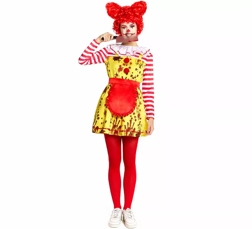 Translation missing: it.Disfraz de Payasa de Hamburguesa Sádica para mujer